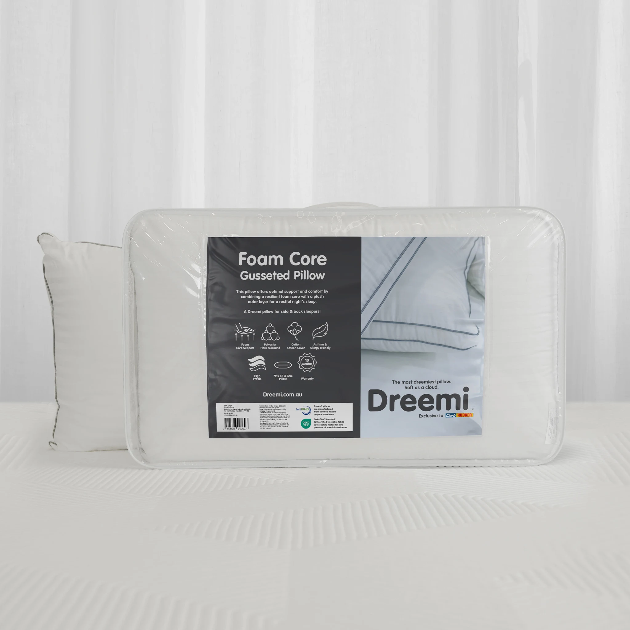 Dreemi Foam Core Gusseted Pillow